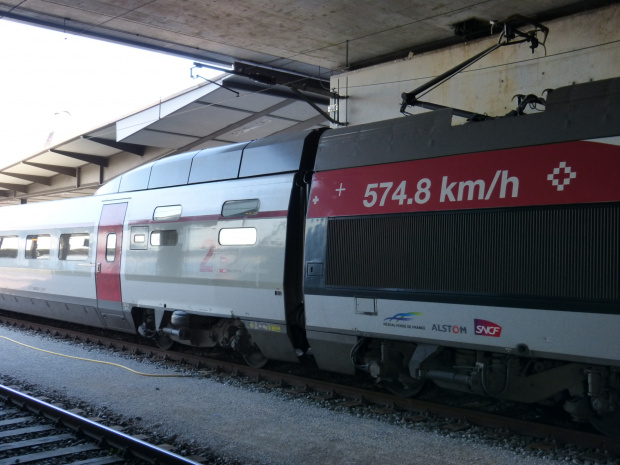 To właśnie on--TGV V 150Skład konwencjonalny-najszybszy na świecie