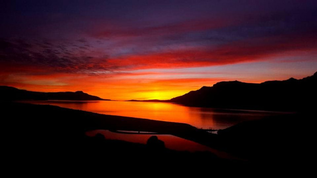 Islandia wschód słońca