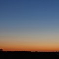 Samotna Wenus nad zachodnim horyzontem