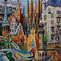 Collage Gaudi, Educa, 1000
