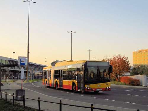 SU18 IV CNG , #9909, Arriva Bus Transport Warszawa
