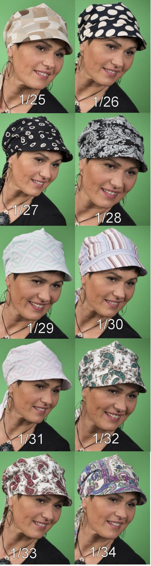 Turban Chusta z daszkiem Kaja