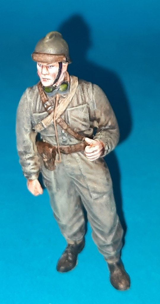 Oficer wojsk pancernych w kombinezonie czołgowym `39 1-25 scale