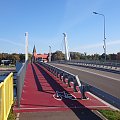 Opuszczam Wyspę Sobieszewską nowym mostem zwodzonym w Sobieszewie